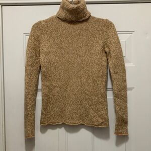 3/$15 GAP Wool Blend Tan Turtleneck Sweater Size XS